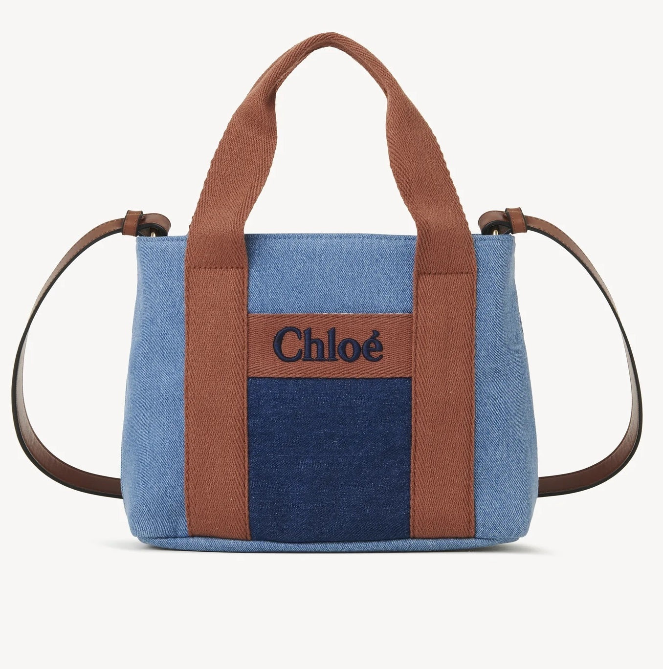 お取り寄せ】『Chloe』クロエ デニム バイカラー ミニトートバッグ ショルダー付 – PICCOLONE ブランドセレクトショップ