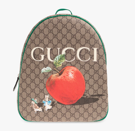 【お取り寄せ】『GUCCI』 ピーターラビット x GG プリント コラボ バックパック ＜要在庫確認＞